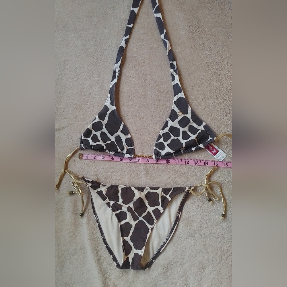 Guess Animal Print Bikini with Brown and Cream